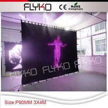 Free shipping P90 3X4M stage for concert led curtain decoration 2024 - buy cheap
