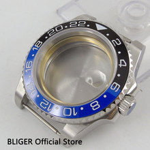 Sapphire Glass 43mm Blue Black Ceramic Bezel Stainless Steel Watch Case Fit For ETA 2836 Movement C30 2024 - buy cheap