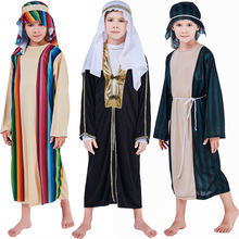 Kids Arab Arabian Costume Middle East Costume Robe Boy Child Prince Clothes Halloween Carnival Cosplay Children Muslim Costumes 2024 - buy cheap