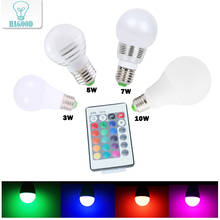 E27 Change 16 Colors smart Bulb magic Light Lamp AC85-265V RGB Led Light + IR Remote Control Christmas Decoration spotlights 2024 - buy cheap