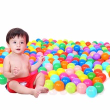 Pelotas de plástico ecológico para piscina de mar, pelotas coloridas de plástico suave, juguete divertido para piscina de 100 CM, 5,6 unids/lote 2024 - compra barato
