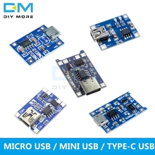 10PC Type-c/Micro/Mini USB 5V 1A Li-ion 18650 TC4056A Lithium Battery Charging Board Charger Module Protection Dual function 2024 - buy cheap