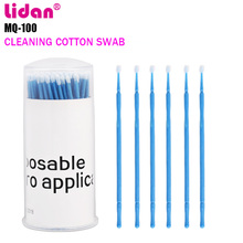 100Pcs/box Cotton Swab Individual Eyelash Grafting Extension Kit Lash Cleaning Removing Stick Durable Micro Makeup Tool 2024 - buy cheap