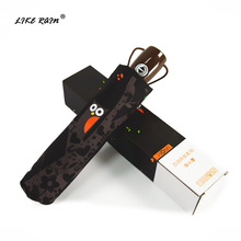 Креативный Зонт LIKE RAIN, сова, Складной Милый мультяшный детский автоматический зонт, ветрозащитная детская подарочная упаковка UBY09 2024 - купить недорого