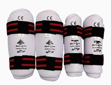 Taekwondo Shin & Arm Professional Guard Boxing Protector Karate Gear WTF CE Comfortable Absorb Sweat 4 piece/Pack Fight Winner 2024 - buy cheap