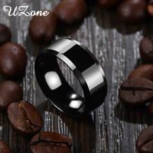 UZone-anillo de acero inoxidable para hombre y mujer, sortija de seis colores, 8mm, anillos de boda 2024 - compra barato