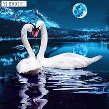 Diamond Mosaic Animals 5D DIY Embroidery Diamond Painting Swan Cross Stitch love Full Square Drill Decoration Home LK1 2024 - buy cheap