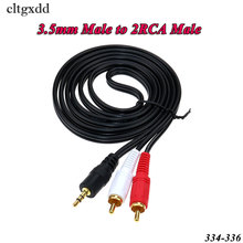 cltgxdd 3.5mm Male Plug Jack to 2 RCA Male Stereo Audio Cable Adapter Y Splitter Converter 2024 - buy cheap