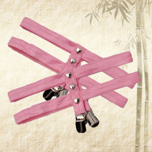 Pink New pastel goth Garters Harajuku Heart rivet garter belt body harness prom Duckbill clip dresses stockings leg garter 2024 - buy cheap