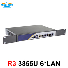 1U Cabinet  Firewall Server Network Router with 6 Gigabyte LAN Intel Celeron 3855U 2G RAM 32G SSD 2024 - buy cheap