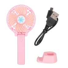 Folding Handheld Mini Fan Summer Air Cooler Fans USB Charge Rechargeable Portable Office Travel Desk Fan Adjustable 3 Wind Speed 2024 - buy cheap