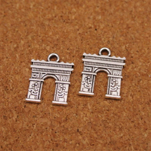 20PCS Antique Bronze 2Sided Arc de Triomphe Charms Pendant Traveling in Paris Accessories DIY Handmade Jewelry Necklace Bracelet 2024 - buy cheap