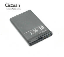 Ciszean 10PCS/LOT 1050mAh BL-5CT BL5CT BL 5CT Replacement Battery For Nokia 5220 5220XM 6730 C5 6330 6303i C5-00 C6-01 C3-01 2024 - buy cheap