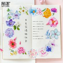 45 Pcs/Pack Japanese Decoracion Journal Cute Diary Plants Flower Stickers Scrapbooking Flakes Stationery School Supplies 2024 - buy cheap