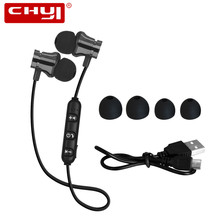 CHYI-auriculares magnéticos XT11 con Bluetooth 4,2, Auriculares inalámbricos con Bluetooth de deporte para correr con micrófono para IPhone y Samsung, 4 colores 2024 - compra barato