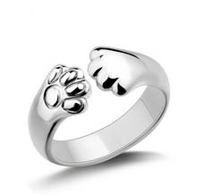 1 шт., кольца в виде кошки, женское кольцо в виде кошачьих ушек, кольцо в виде лапы CRD12 2024 - купить недорого