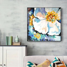 Dropshipping hand painted modern Flower Oil Paintings on Canvas Modern Art flower tree paintings Wall Pictures For Living Rooms 2024 - buy cheap