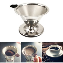 Reusable Coffee Filter Stainless Steel Holder Metal Mesh Funnel Baskets Coffee Filters Dripper Drip Coffee Filter Cup 3style 2024 - buy cheap