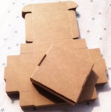 10 peças caixas em vários tamanhos de papel kraft, caixa de papelão marrom, caixa de papelão artesanal, sabão, jóias, caixa pequena para presentes 2024 - compre barato