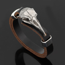 Amuleto viking odin raven, pulseira de aço inoxidável ajustável tamanho com bolsa para presente 19cm-25cm 2024 - compre barato