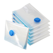 NEW Home Vacuum Bag for Clothes Storage Bag With Valve Transparent Border Foldable Compressed Organizer Space Saving Seal Packet 2024 - buy cheap