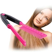 Combs V Type Hair Straightener Hair Style Styling Tools Hairdressing DIY Salon Hair Straightener Comb dropshipping 2024 - buy cheap