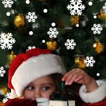 Janela de parede adesivos anjo floco de neve natal natal decoração da arte do vinil decalques feliz ano novo feliz natal floco de neve adesivo 2024 - compre barato