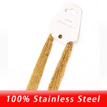 2mm/1.5mm Stainless Steel Gold/Silver Color Rolo Links Chain Bulk Long Necklace Chaine Acier Inoxydable Fabrication Bijoux 10pcs 2024 - buy cheap