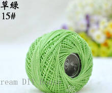 Free shipping 10 rolls green color 9s/2 100% cotton Stitch Embroidery thread crochet  thread Hand  cross embroidery thread 2024 - buy cheap