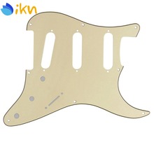 NEW 8 Hole SSS Electric Guitar Pickguard Scratch Plate Cream 3Ply for FD Vintage Strat Guitar Accessories 2024 - buy cheap