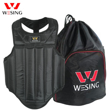 Wesing Защитная нагрудная грудь с сумкой для боевых искусств, бокса, тренировочная грудь, защитный жилет, защита тела 2024 - купить недорого