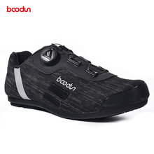 Boodun-zapatos de Ciclismo sin bloqueo para hombre, calzado reflectante para bicicleta de montaña, suela de goma, transpirables, para carretera 2024 - compra barato