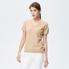 Suéter feminino de caxemira para primavera e outono, nova blusa de manga curta feminina e feminina 2021, frete grátis, 100% 2024 - compre barato