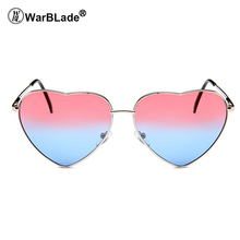 WarBLade 2018 Coating Sunglasses Heart Female Shades Women Points sun glasses Gradient Multi Color Eyewear UV400 Shades 2024 - buy cheap