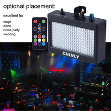 CHINLY 180 LEDs Strobe Flash Light Portable 35W RGB Remote Sound Control Strobe Speed Adjustable for Stage Disco Bar Party Club 2024 - buy cheap