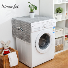 Simanfei бытовой водонепроницаемый пылезащитный чехол для холодильника с сумкой для хранения кухонные аксессуары для стиральных машин 2024 - купить недорого