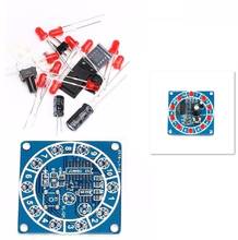 Round Electronic Lucky Rotary Suite CD4017 NE555 Self DIY LED Light Kit Production Parts And Component DIY Starter Leaning Gift 2024 - buy cheap