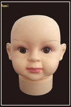 High quality Unbreakable Realistic PE baby mannequin dummy head kid Manikin head for hat display 2024 - buy cheap