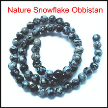 nature snowflake obbistan stone round ball spacer beads natural gem stone beads accessories size 4mm 6mm 8mm 10mm 12mm 2024 - buy cheap