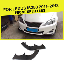 Carbon Fiber Front Bumper Lip Splitters Spoiler Cupwings Flaps Winglets Aprons for Lexus IS250 2011 2012 2013 Car Accessories 2024 - buy cheap