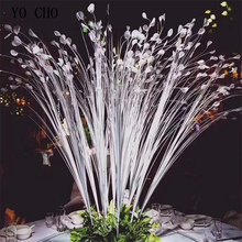 115cm 25Heads New Mini Artificial Calla Flower Bouquet Fake Lily Plants Home Wedding Decoration Peacock Grass Reed White Flowers 2024 - buy cheap