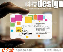 PVC transparent business card custom name visit post business card staff card printing top quality NO.2251 2024 - buy cheap