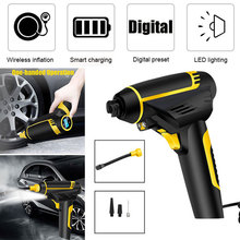 Rechargeable Car Inflator Electric Mattresses Smart Air Compressor Air Pump Tire Inflation Wireless Handheld Portable Digital 2024 - buy cheap