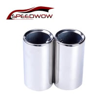 SPEEDWOW 2Pcs Stainless Steel Exhaust Tip Car Accessory Decoration Muffler Car Exhaust Pipes Tips For BMW-325 2024 - buy cheap