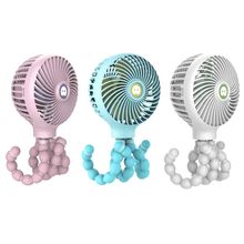 Mini Portable Hanging Octopus Shape Stand Adjustable Handheld USB Charging Fan Cooler for Baby Stroller Student Use 2024 - buy cheap