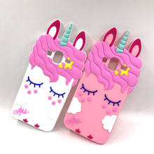 Capa de Silicone Para Samsung Galaxy J3 J5 J7 2016 2017 Grande Prime 3D Unicórnio Dos Desenhos Animados Tampa Do Telefone Para Galáxia J8 j6 J4 J2 Pro 2018 2024 - compre barato