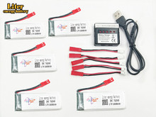 3.7V 1000mah 752560 30c LiPo Battery For 8807 8807W Rc Quadcopter Spare Parts 4in1 Balance Charger  Accessories Rc Drones 2024 - buy cheap