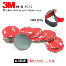 25mm Round 3M VHB 5952 thickness 1.1mm foam tape acrylic adhesive double sided round stickers,20Pcs/Lot 2024 - buy cheap