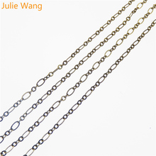 Julie Wang 1 метр античная бронза стиль тон цинковый сплав ожерелье цепь 8*5 мм Ручная работа DIY ювелирные изделия аксессуары 2024 - купить недорого