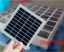 2W 9V Solar Panel Glass Laminated Polycrystalline Solar Cell Module DIY Solar Charger 135*125MM 2pcs /lot Free Shipping 2024 - buy cheap